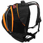 Моторюкзак із місцем під шолом KTM Racing 0304 розмір 32x47x14 см Black-Orange, фото 3