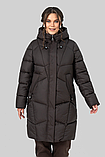 Зимове пальто прямого крою з наповнювачем із біопуху Мілорі, фото 7