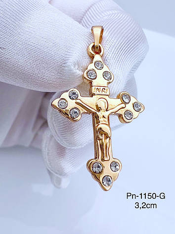 Хрестик Xuping позолота, фото 1