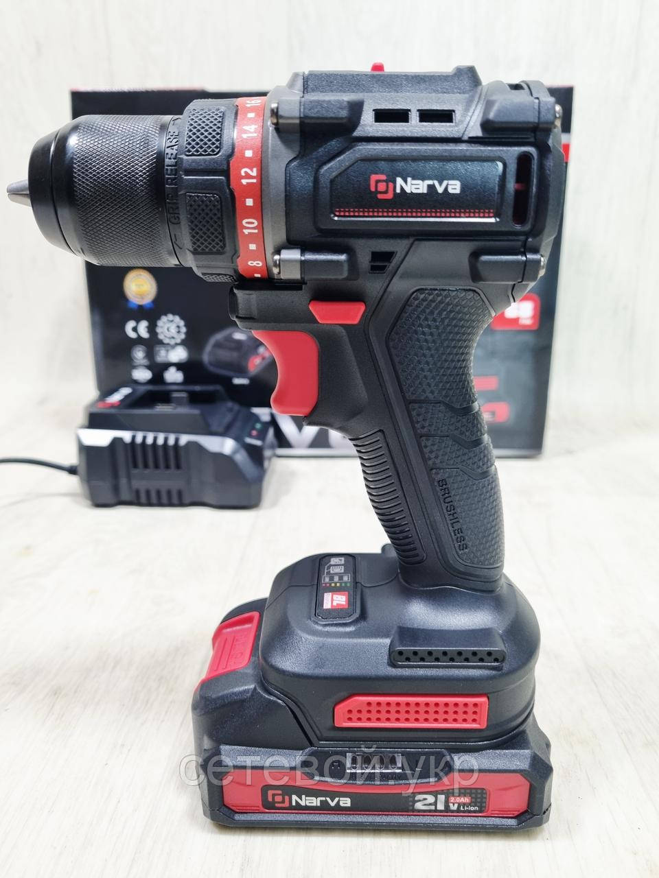 Шурупокрут безщітковий Narva NCD-21BL