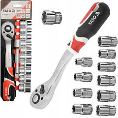 Набір головок торцевих YATO 1/2" М10-24 мм 12 предметів YT-38821