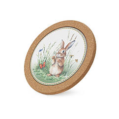 Подставка под горячее "Rabbit" 20х1см из пробкового дерева и доломита Fissman