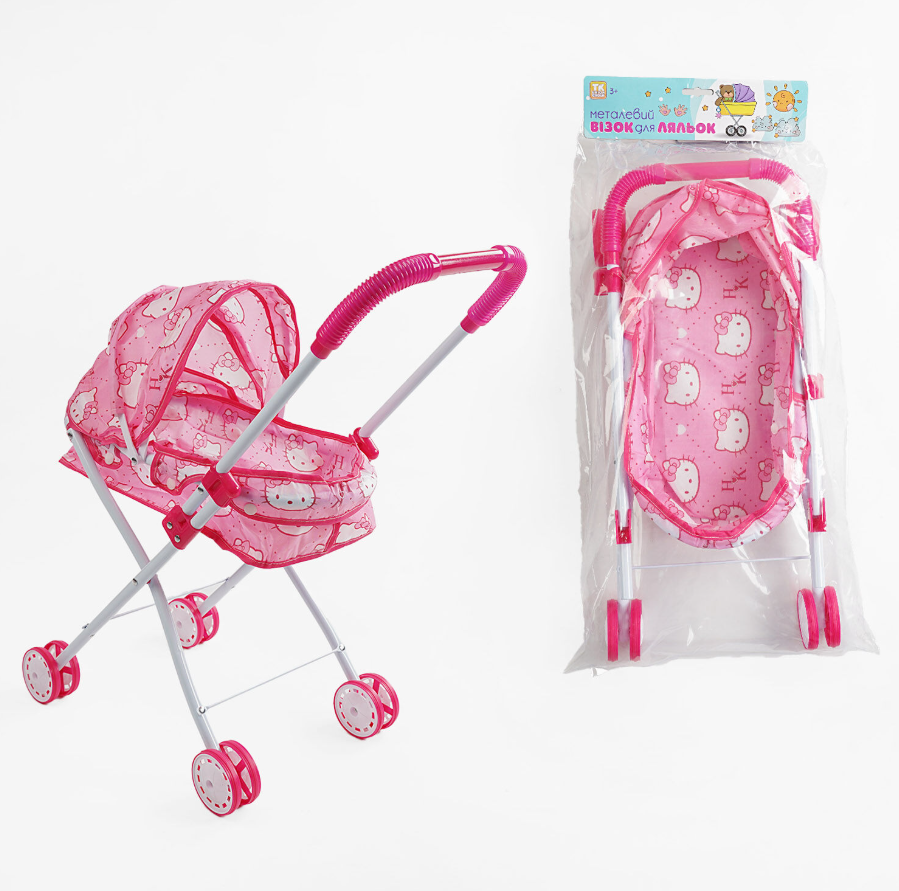 Коляска для ляльок ТК 65-097 "TK Group", складна конструкція, металевий каркас, фото 1