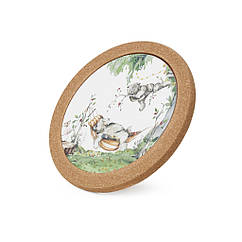 Подставка под горячее "Rabbit" 20х1см из пробкового дерева и доломита Fissman