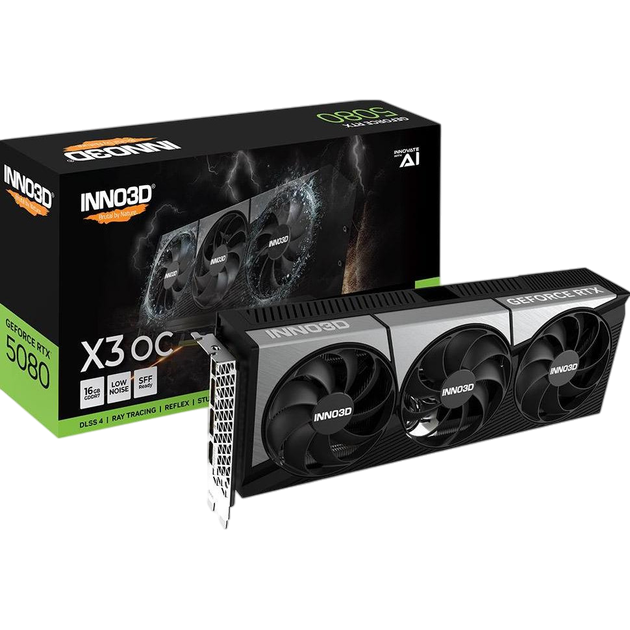 Відеокарта GeForce RTX5080 16GB Inno3D X3 OC (N50803-16D7X-17603930)