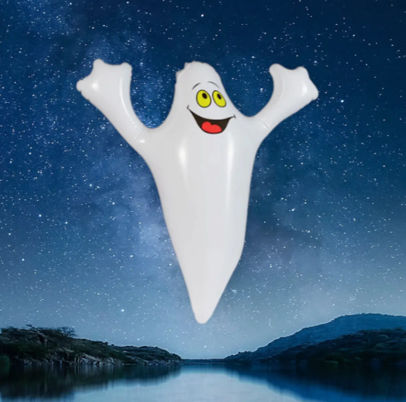 Кулька Хелловін Привид 42 на 48 см білий, фото 1