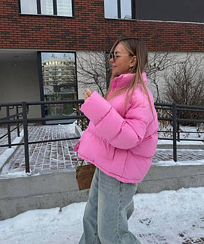 Куртка жіноча дута з плащівки на силіконі (Норма)