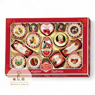 Шоколадні цукерки Reber Confiserein, колекція з марципаном 525 г.