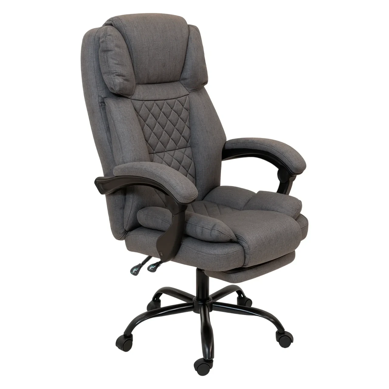 Комп'ютерне крісло до 150 кг DEXON ELITE з тканини зручне посилене офісне крісло керівника директора для кабінету офісу будинку С, фото 1