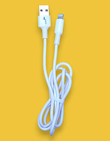 Кабель USB Lightning 4you Tems white (2A)