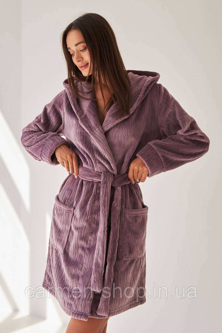 Халат жіночий флісовий м'який 0227 Barwa Garments, фото 1