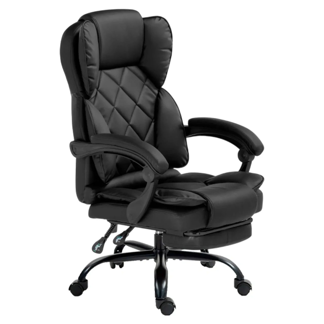 Комп'ютерне крісло до 150 кг DEXON PRIME з екошкіри зручне посилене офісне крісло керівника директора для кабінету офісу будинку Ч, фото 1