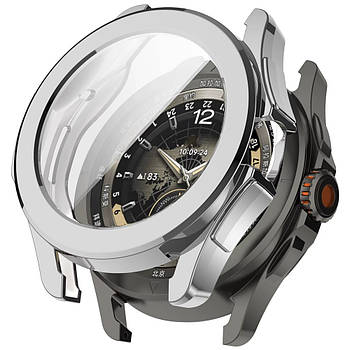 Захисний чохол для смарт годинника Xiaomi Watch S4 Sport з плівкою сріблястий