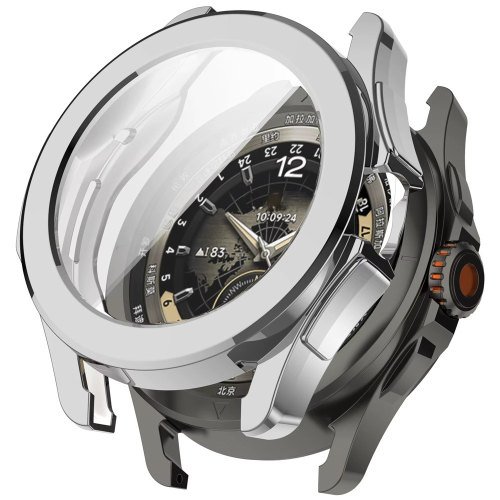 Захисний чохол для смарт годинника Xiaomi Watch S4 Sport з плівкою сріблястий, фото 1