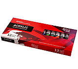 Набір акрилових фарб "ROSA Studio" /097/ 12 кольорів по 10 мл, фото 2