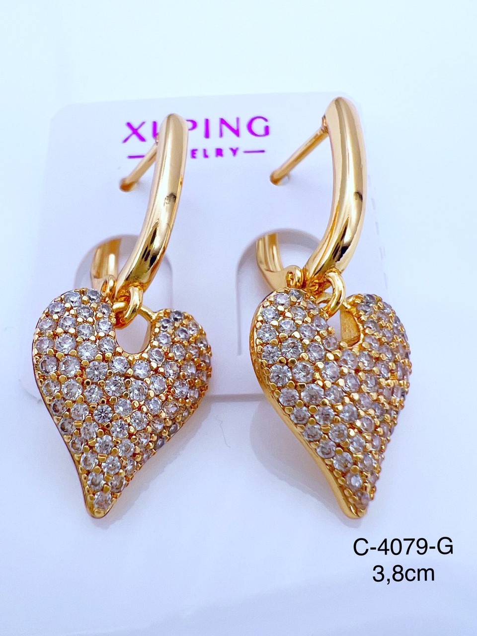 Сережки Xuping позолота