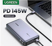 УМБ Повербанк UGREEN Powerbank PB205 25000 mAh 145W Grey