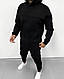 Чоловічий спортивний костюм на флісі з капюшоном. Чорний/темно-синій/графіт/хакі. М; L. - фото 3 - id-p2747250227