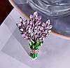 Брошка Букет лаванди BRS161, фото 2