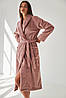 Халат жіночий довгий із плюшу 0228 Barwa Garments, фото 6