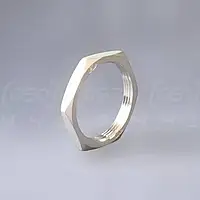 Контргайка муфтова нержавіюча Ду50 (2"), н/ж сталь AISI304, різьба BSPP G2", Class 150 (PN20)