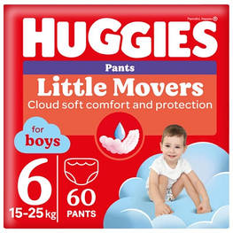 Підгузки Huggies Pants 6 (15-25 кг) для хлопчиків 60 шт (5029053564142) - оригінал
