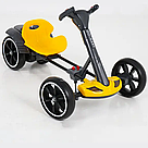 Дитячий електрокарт 110x58x60см, до 30 кг, M 6072, Жовтий / Електрокарт дитячий одномісний / Електрокартинг, фото 3