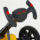 Дитячий електрокарт 110x58x60см, до 30 кг, M 6072, Жовтий / Електрокарт дитячий одномісний / Електрокартинг, фото 5