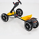 Дитячий електрокарт 110x58x60см, до 30 кг, M 6072, Жовтий / Електрокарт дитячий одномісний / Електрокартинг, фото 8