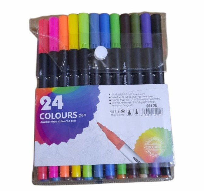 Маркери для малювання 24 кольори, фото 1