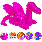 Набір для дитячої творчості "Дракон" PEARL CLAY 808-30 / Дитячий кульковий кінетичний пластилін для ліплення, фото 5