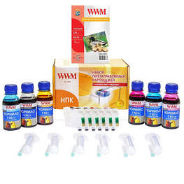 Комплект перезаправних картриджів WWM Epson P50/PX660/PX720WD/PX820FWD (RC.T080) - оригінал