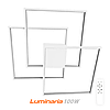 Керована LED люстра CALLISTA 100W 3S біла Luminaria світлодіодна з пультом ДУ 8500Lm 220V 550×550×75мм, фото 5