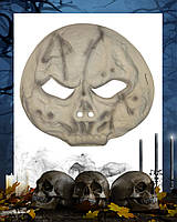 Маска Череп для Хелловін 20 на 19 см бежевий