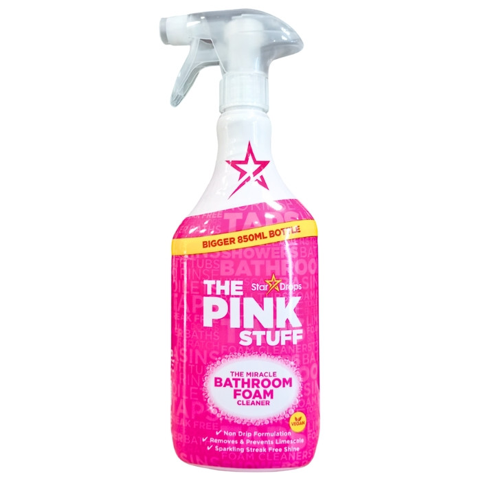 Піна для чищення ванної кімнати Pink Stuff Bathroom Cleaner 850 мл, фото 1