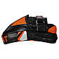 Лапа Вигнута для боксу та єдиноборств FISTRAGE COMBAT 2шт чорний-оранжевий VL-6387, фото 5