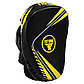Лапа Вигнута для боксу та єдиноборств FISTRAGE 2шт чорний-жовтий VL-9357, фото 2