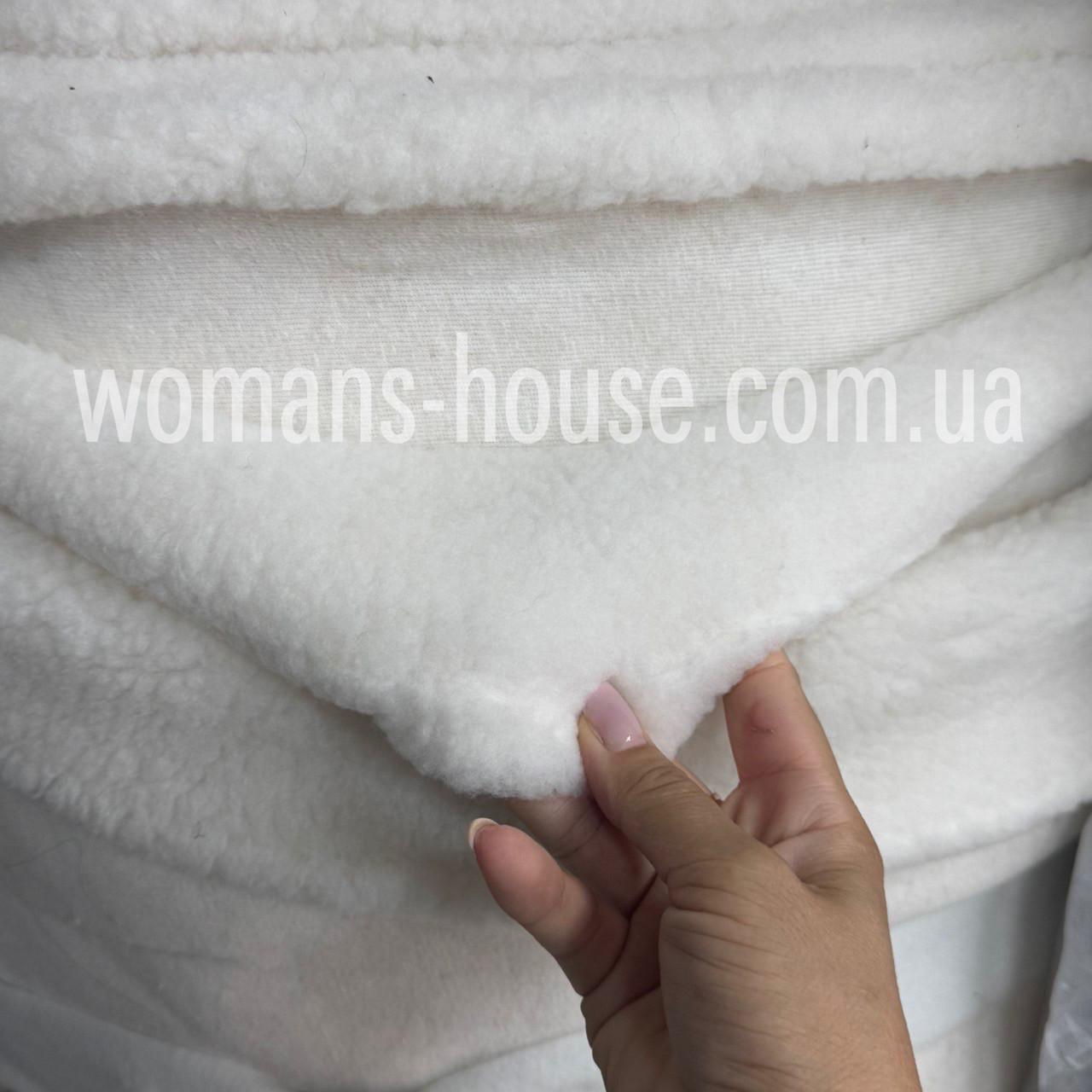 Тканина Хух підкладковий однотон штучний трикотажний 150 см Білий, фото 1