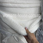 Тканина Хух підкладковий однотон штучний трикотажний 150 см Білий, фото 2