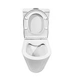 Унітаз безободковий Oleo HR 64*37.5*84 білий ( А0059475 ), фото 4