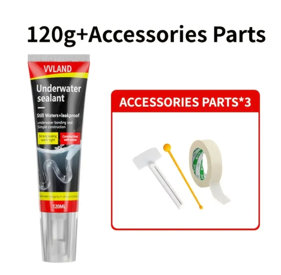 Подводный герметик VVLAND в тюбике объемом 120 мл Большой - фото 1 - id-p2747425856