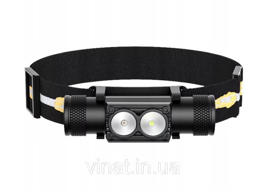 Налобний ліхтарик Sofirn H25LR біле та червоне світло з акумулятором, фото 1