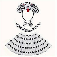 Карнавальный костюм для девочки на утренник щенок Далматинец