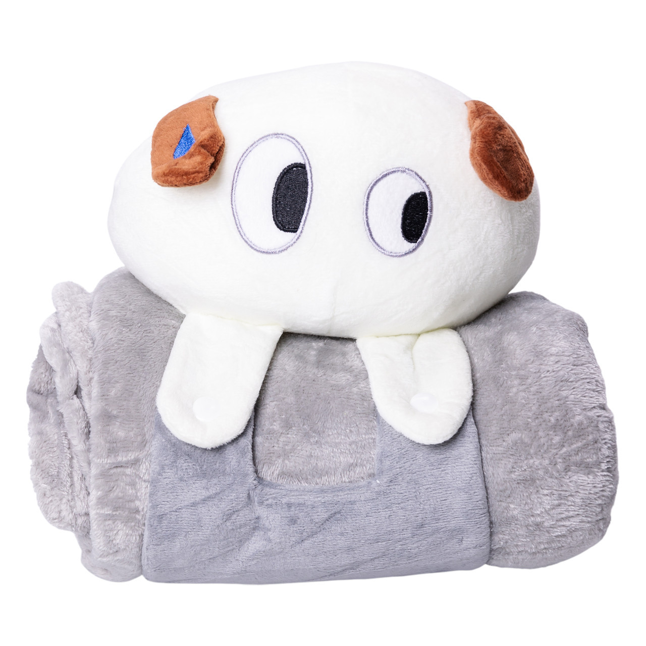 М'яка іграшка-плед Собачка 120×160 (см) 2 в 1 Сірий Colorful Home 5616-68G