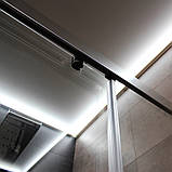 Душова кабіна 90х90х190 см квадратна без піддону DUSEL DL 194 Chrome розсувні двері прозоре скло 6 мм, фото 7