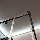 Душова кабіна 90х90х190 см квадратна без піддону DUSEL DL 194 Chrome розсувні двері прозоре скло 6 мм, фото 9