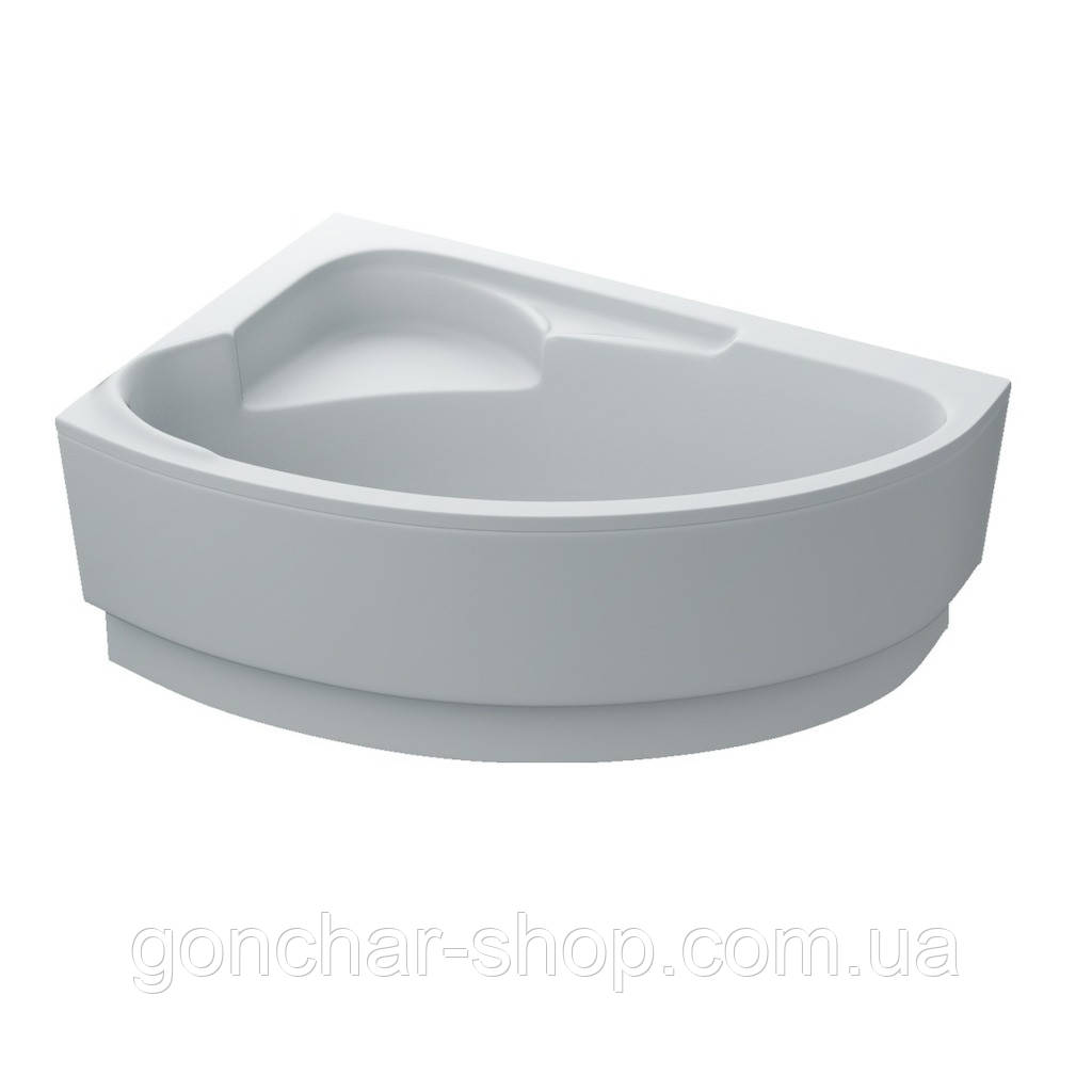 Ванна акрилова асиметрична FIONA 150x100 L + ноги + екран під ванну ( А0045121 ), фото 1