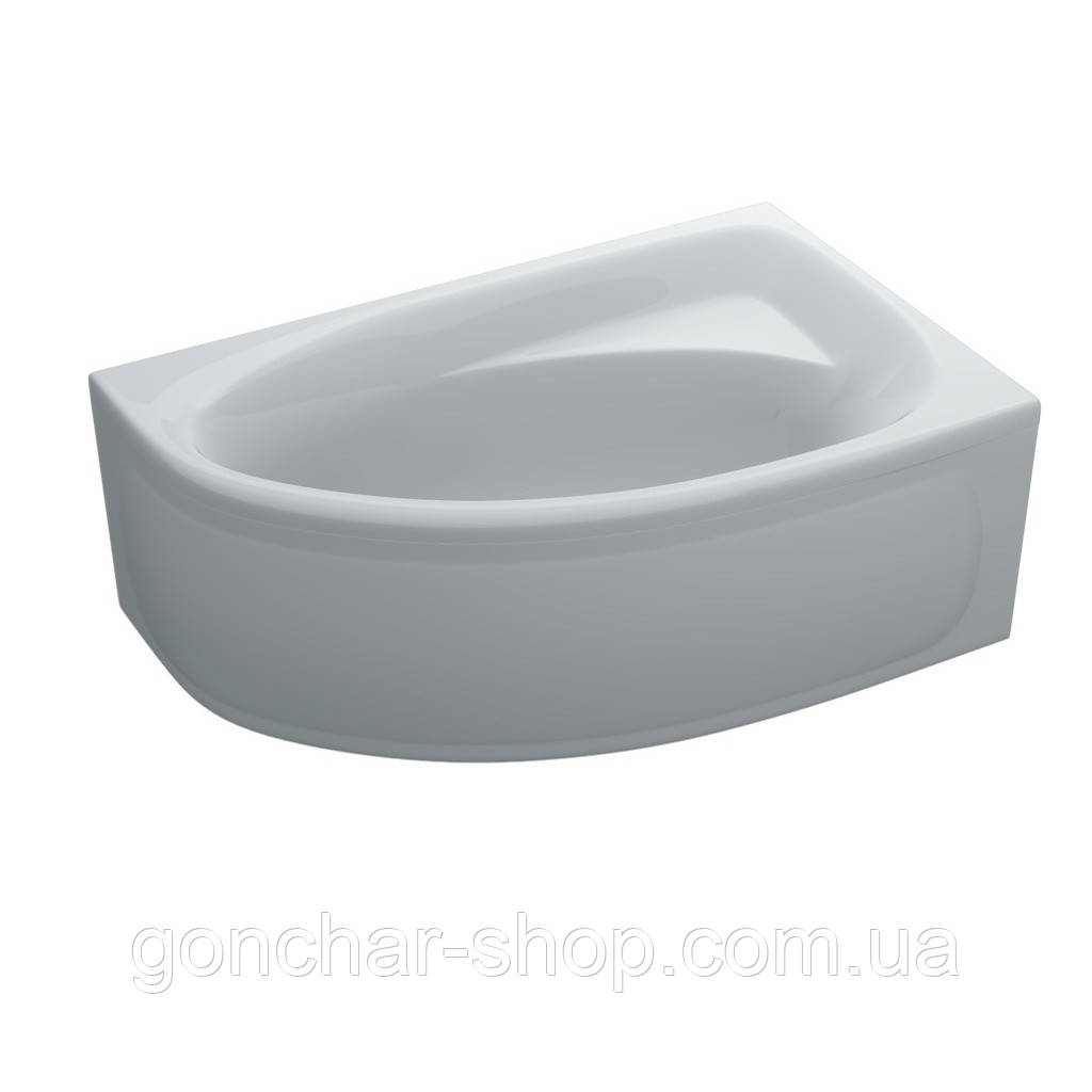 Ванна акрилова асиметрична ELLA 160x100 R + ноги + екран під ванну ( А0045128 ), фото 1