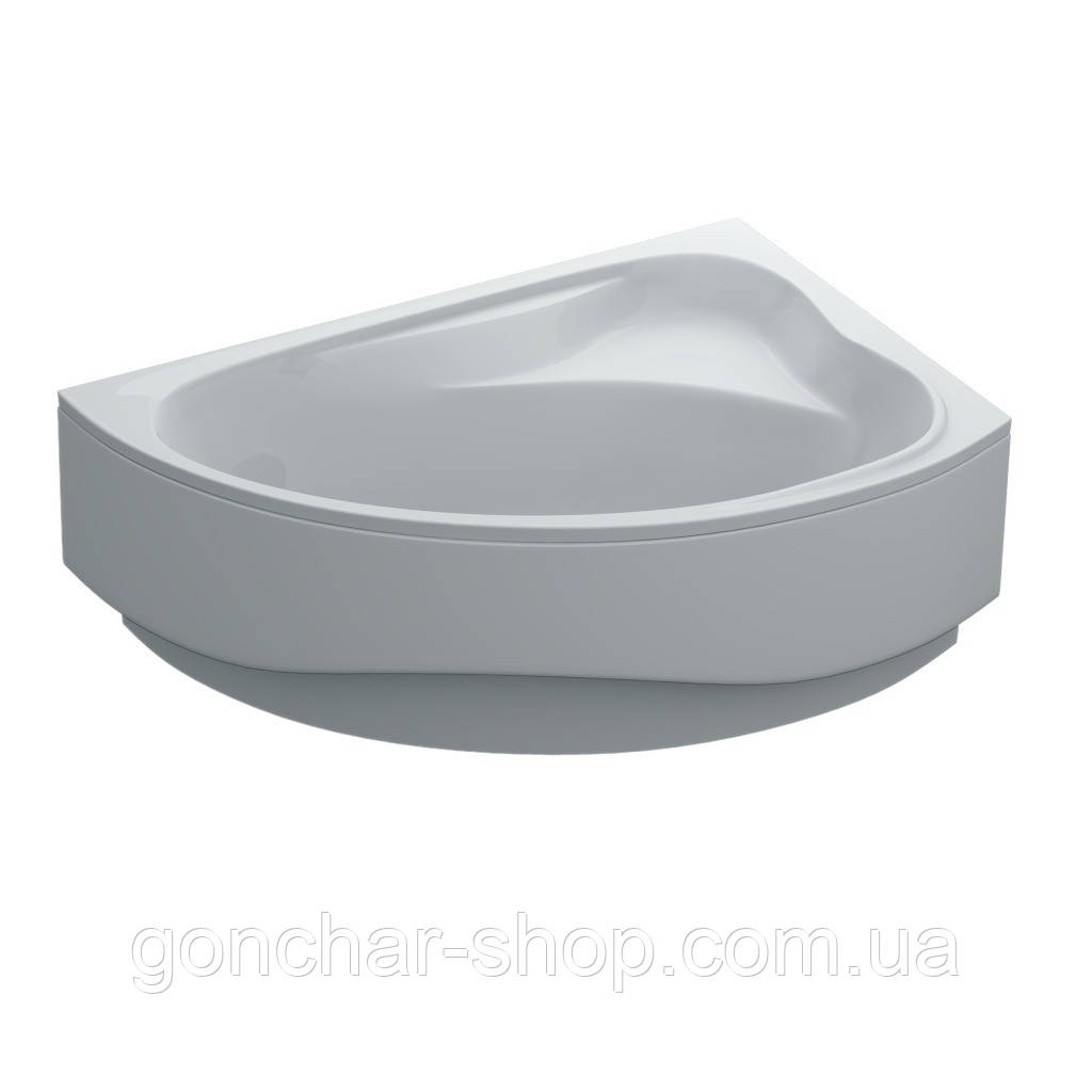 Ванна акрилова асиметрична SANTA 150x100 R + ноги + екран під ванну ( А0045123 ), фото 1