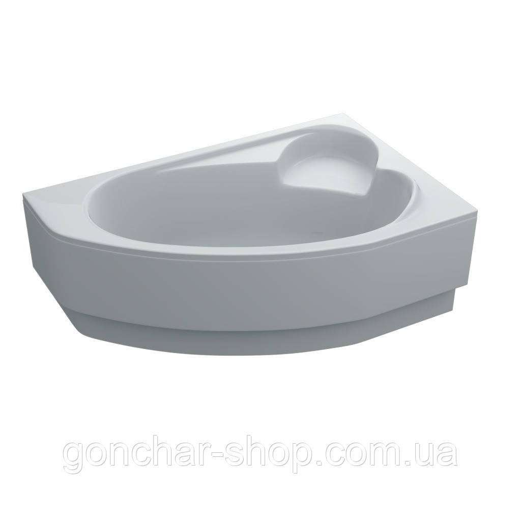 Ванна акрилова асиметрична LEONI 170х110 R + ноги + екран під ванну ( А0045134 ), фото 1